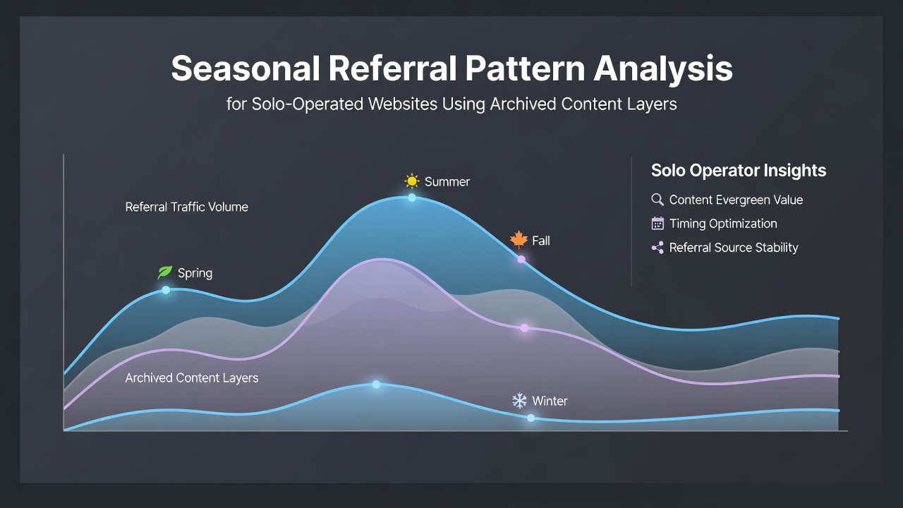 Seasonal Referral Pattern Analysis for Solo Operated Websites Using Archived Content Layers