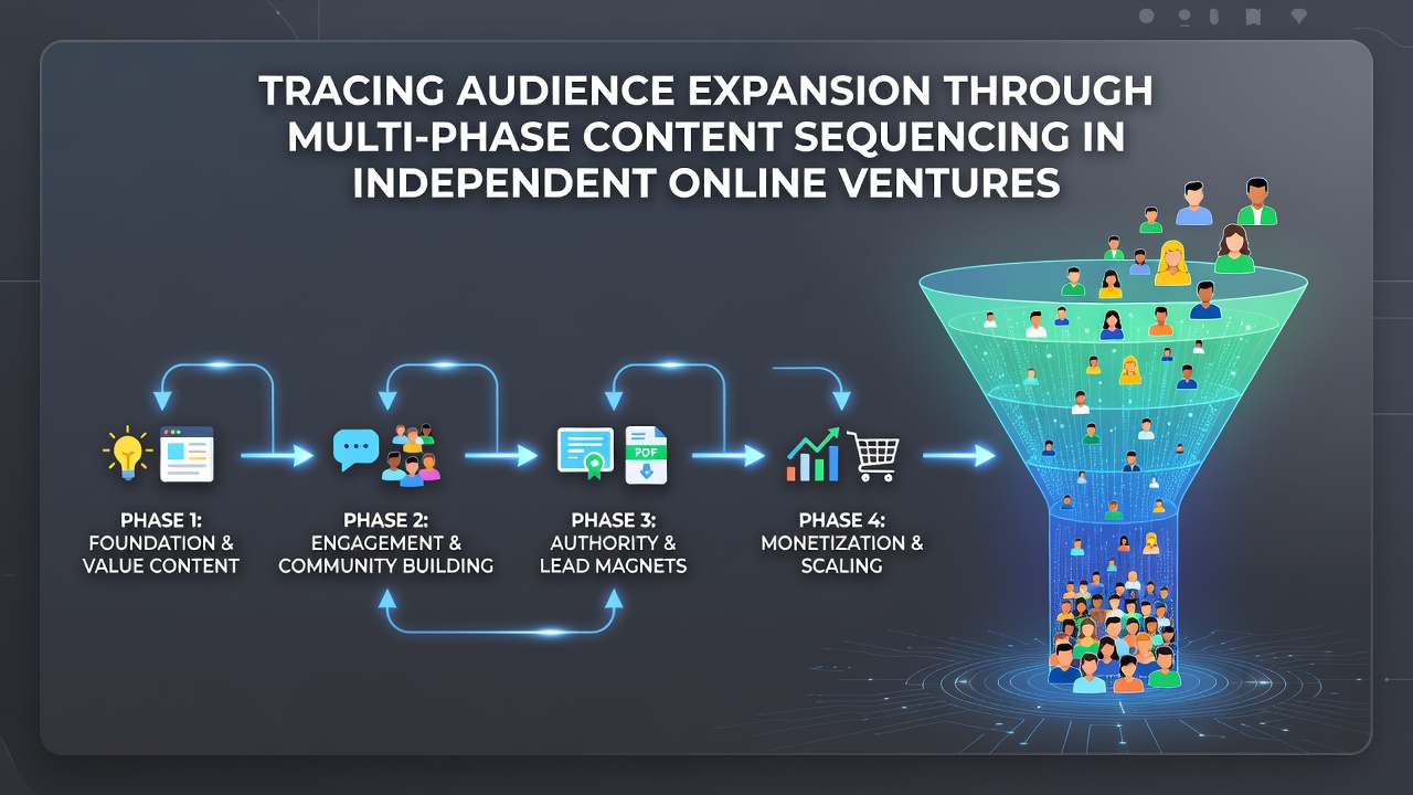 Tracing Audience Expansion Through Multi-Phase Content Sequencing in Independent Online Ventures